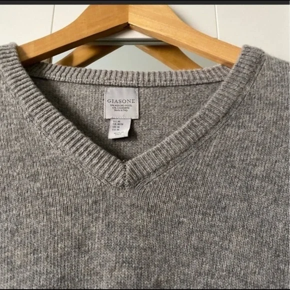 Giasone Cashmere Wool Sweater Made In Italy M - Picture 3 of 10